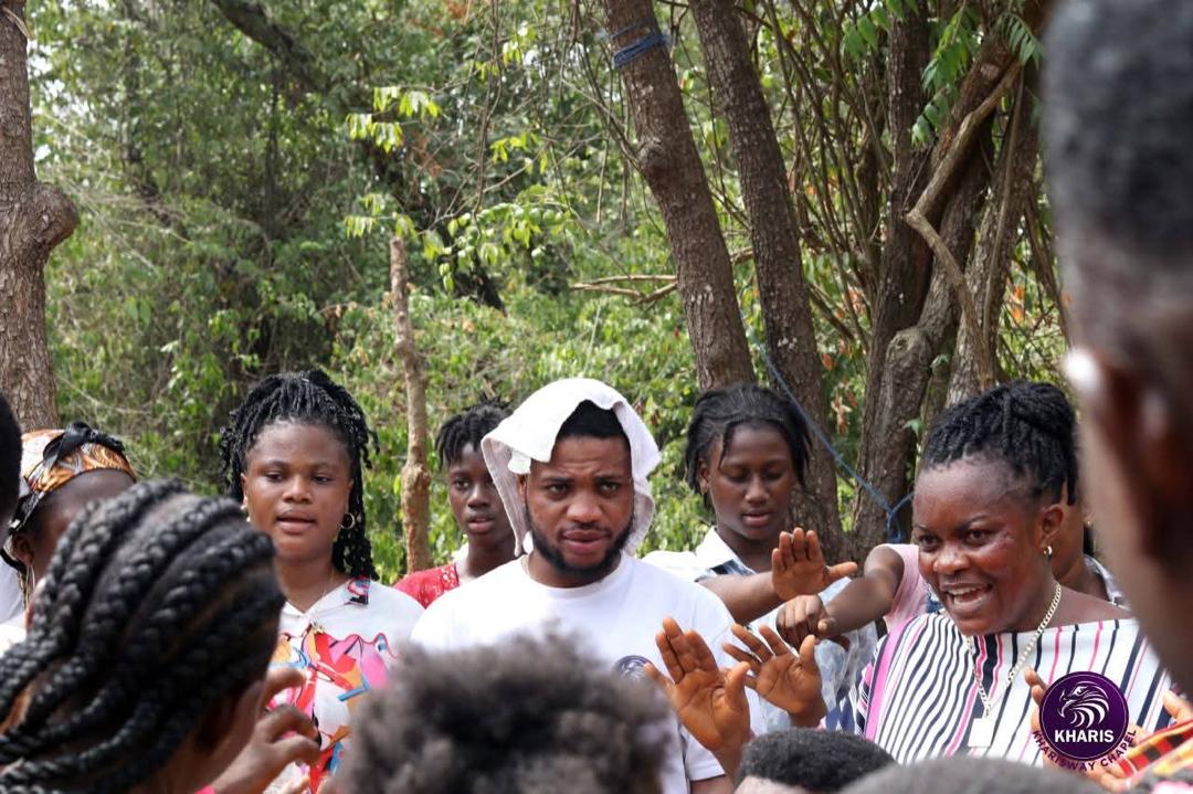 a church event held outside the church auditorium, a prayer event held